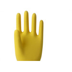 Luva Sanro Forrada Amarela M - Kit C/10 Unidades