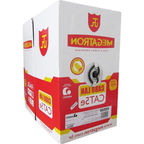 Fio Cabo Rede Megatron Cat5E 305M Azul