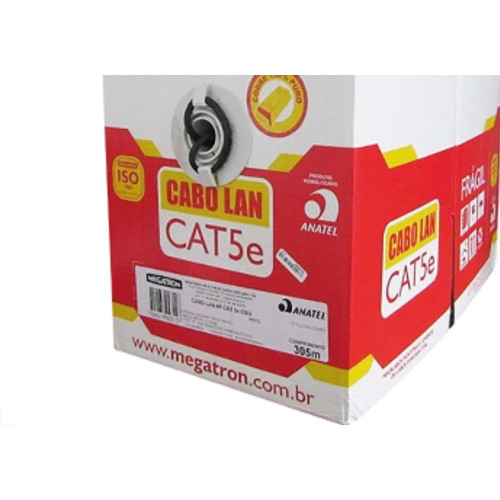 Fio Cabo Rede Megatron Cat5E 305M Azul