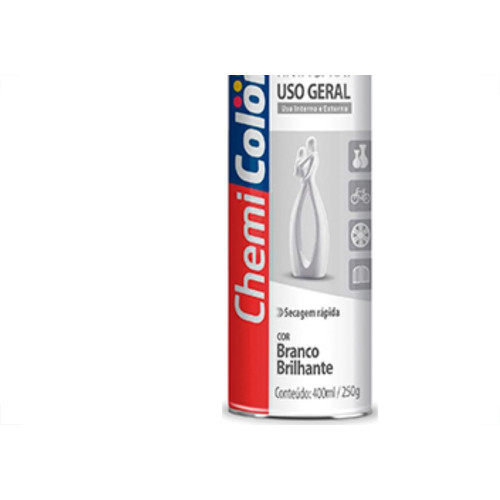 Spray Chemicolor Geral Branco Bril 400Ml - Kit C/6 LT