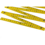 Metro Eco Plastico Simples Amarelo - Kit C/10 Unidades