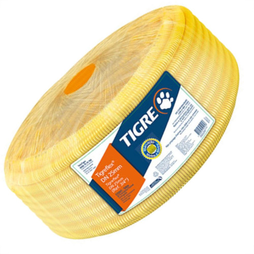 Conduite Corrugado Amarelo.Tigre D 1-32Mm Rl25