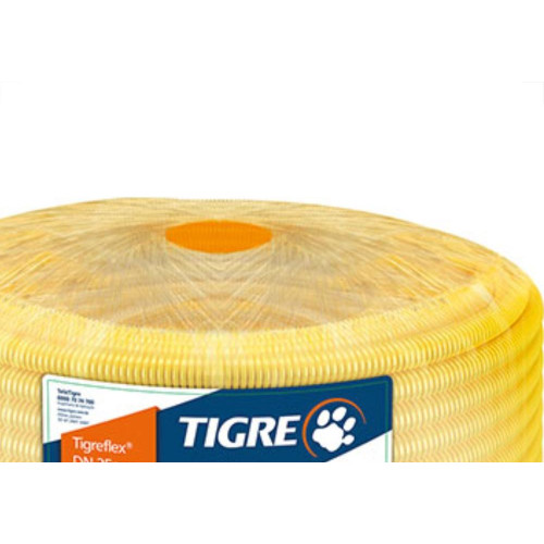 Conduite Corrugado Amarelo.Tigre D 1-32Mm Rl25