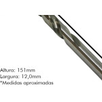 Broca Aco Rapido Irwin 12,0Mm - Kit C/5 Unidades