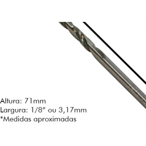 Broca Aco Rapido Irwin 1/8 - Kit C/10 Unidades