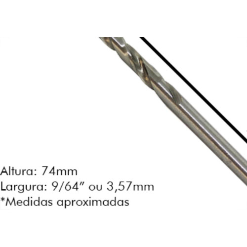 Broca Aco Rapido Irwin 9/64 - Kit C/10 Unidades