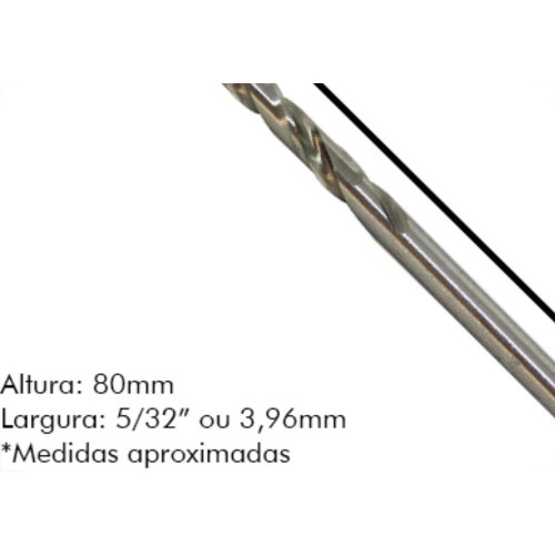 Broca Aco Rapido Irwin 5/32 - Kit C/10 Unidades