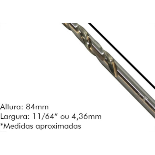 Broca Aco Rapido Irwin I 11/64 - Kit C/10 Unidades