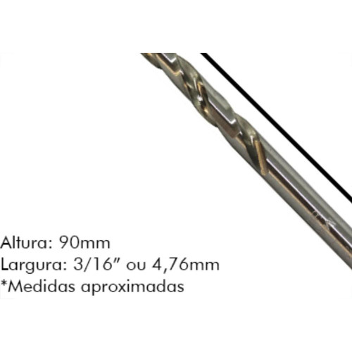 Broca Aco Rapido Irwin J 3/16 - Kit C/10 Unidades