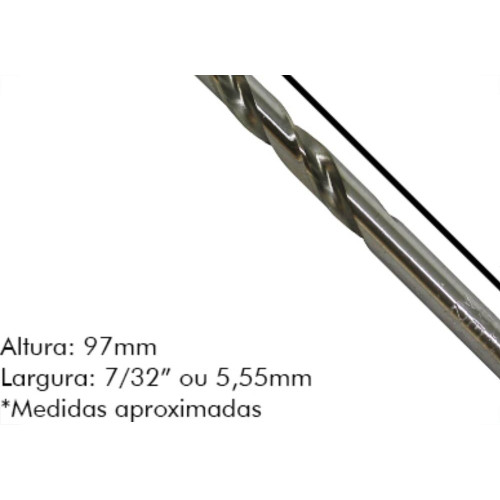 Broca Aco Rapido Irwin L 7/32 - Kit C/10 Unidades