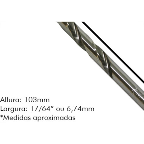 Broca Aco Rapido Irwin O 17/64 - Kit C/10 Unidades