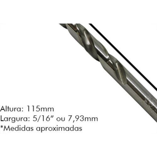 Broca Aco Rapido Irwin Q 5/16 - Kit C/5 Unidades