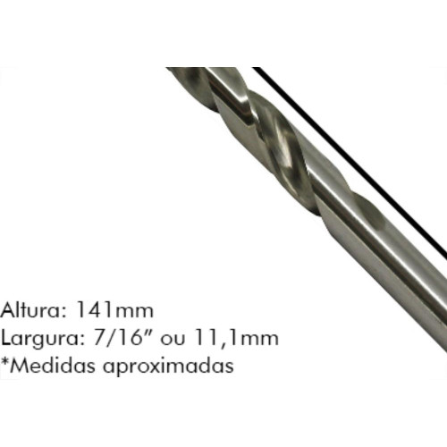 Broca Aco Rapido Irwin U 7/16 - Kit C/5 Unidades