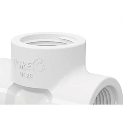 Tee Tigre Rrr 3/4 X 3/4 Branco