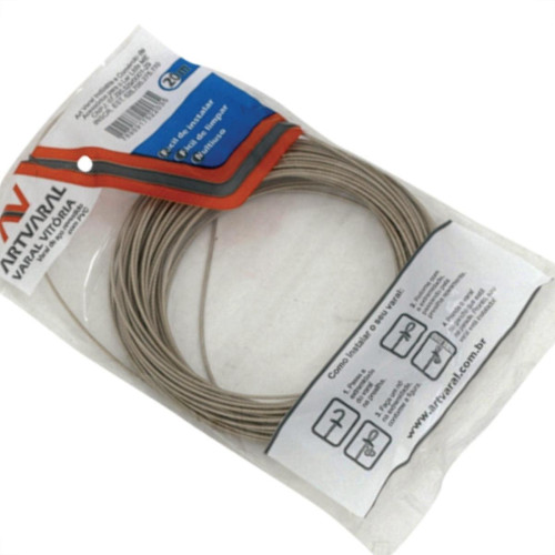Varal De Aco A.Varal Vitoria 20Mt - Kit C/12 Unidades