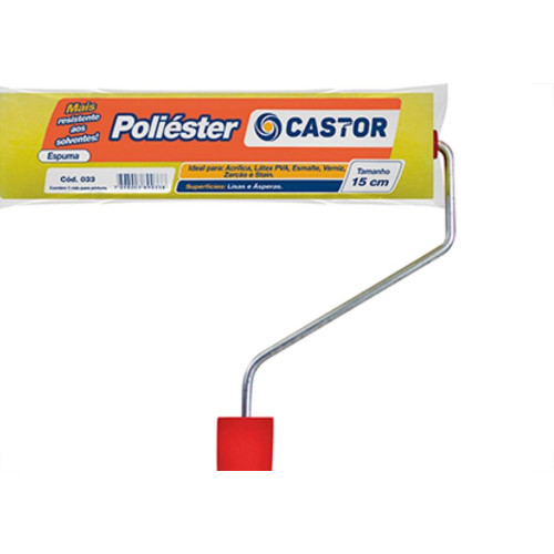 Rolo Castor Poliester 15Cm 33