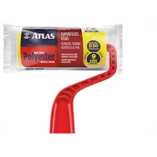 Rolo Atlas Espelho Placa.Poliester 09Cm 606