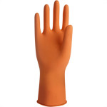 Luva Sanro Forrada Laranja Plus - Kit C/10 Unidades