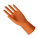 Luva Sanro Forrada Laranja Plus - Kit C/10 Unidades