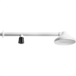 Chuveiro Frio Completo 5''Herc Branco Com Registro 2320 - Kit C/6 