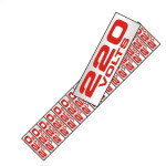 Placa Sinalizacao Aluminio 01,5X3,5 ''220V'' Com 16 Pecas 100Cp