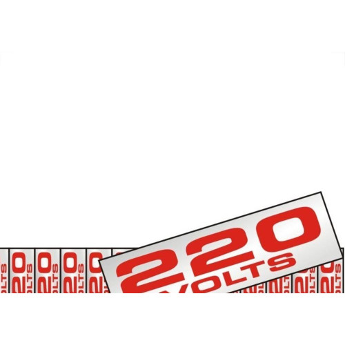 Placa Sinalizacao Aluminio 01,5X3,5 ''220V'' Com 16 Pecas 100Cp