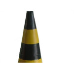 Cone Rigido Prosafety Plastico Preto/Amarelo 50Cm Wps1915