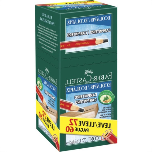 Lapis Carpinteiro Faber Primeira Linha Com 72 Pecas Pm/2835