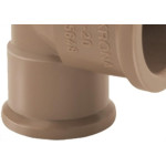 Cotovelo Marrom Krona Liso Liso Reducao 25X20 433 - Kit C/20 