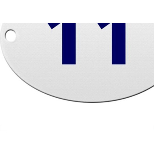 Numero Oval Pvc Caiado 11  - Kit C/25 