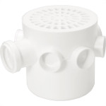 Caixa Sifonada Amanco Cromada Redonda 15X15X50 10366