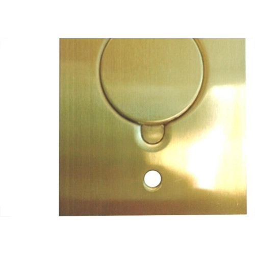 Placa Piso Latao 4X2''Tomada Universal ''Com 1 Tampa Unha Pl42Tu