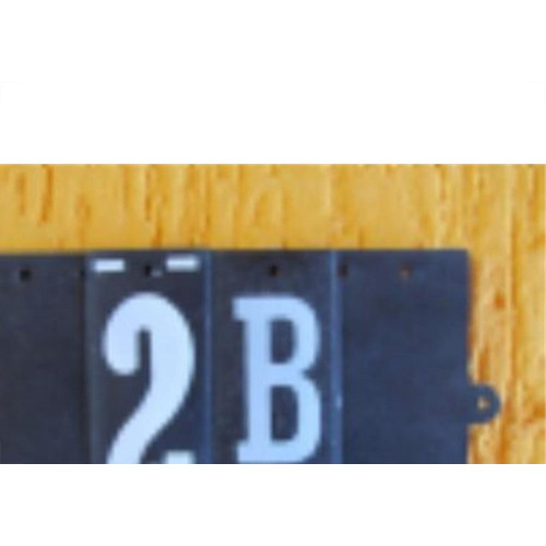 Base Para Numeros Retangular Pvc Caiado 1  - Kit C/10 