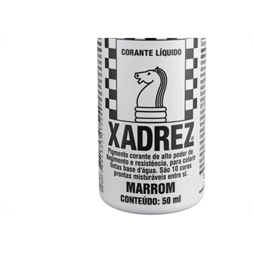Corante Xadrez Marrom 50Ml Para Tinta  - Kit C/12 