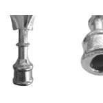 Lanca Aluminio Guaru Lirio Grande 1/2''Portao Gu108-1 - Kit C/50 