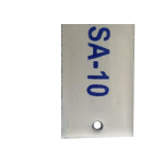 Placa Esmaltada Caiado 3X8 Casa 10