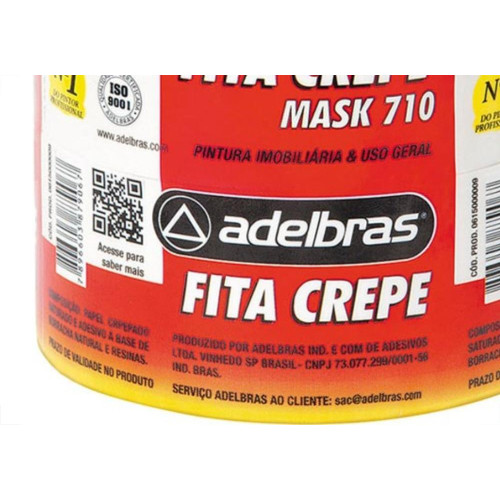 Fita Crepe Adelbras Mask 48X50M  - Kit C/2 