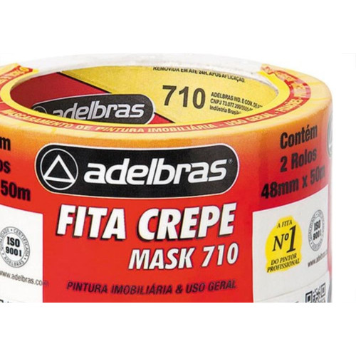 Fita Crepe Adelbras Mask 48X50M  - Kit C/2 