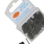 Grampo Fixa Fio Romeplast 07Mm Preto Com 15 Pecas 