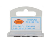 Grampo Fixa Fio Romeplast 07Mm Preto Com 15 Pecas 