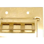 Placa Piso Latao 4X4 Tampa Basculante Para 3Rj1.1/45 Pl44Rj