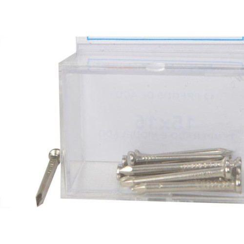 Prego Aco Romeplast Com Cabeca  15X15 (2,40X34mm) Cartela Com 12 Pecas 