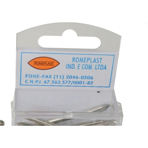 Prego Aco Romeplast Com Cabeca  17X21 (3,00X48mm) Cartela Com 10 Pecas 