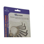 Chave Allen Western 1,5A10Mm 10 Pecas Alc-10