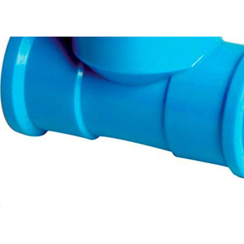 Viqua Azul Tee Liso Liso Rosca 20Mm X 1/2''  - Kit C/10 