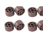 Suporte Prateleira Starplast Madeira Redondo Marrom 1000Pecas 