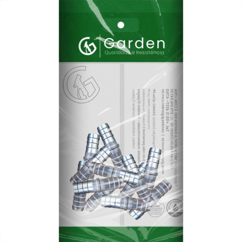 Emenda Mangueira ''Zamac'' Garden 1/2'' 11824G - Kit C/12  Emenda Mangueira ''Zamac'' Garden 1/2'' 11824G - Kit C/12