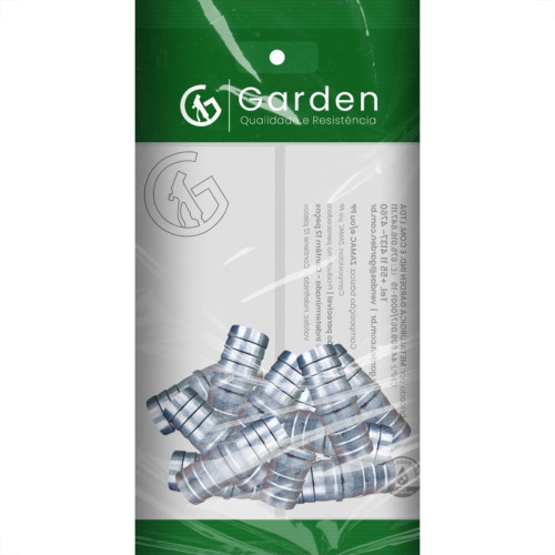 Emenda Mangueira ''Zamac'' Garden 3/4'' 11825G - Kit C/12  Emenda Mangueira ''Zamac'' Garden 3/4'' 11825G - Kit C/12