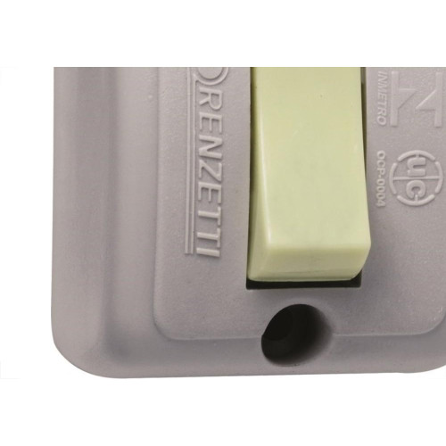 Interruptor Externo Lorenzetti Retangular Cinza 1063