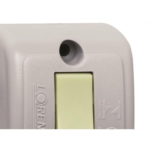 Interruptor Externo Lorenzetti Retangular Cinza 1063